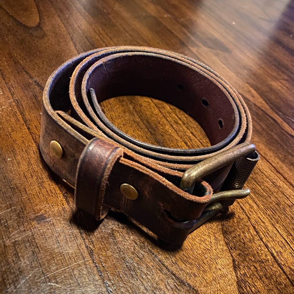 Hanks Belts Crazy horse Jean belt size 38